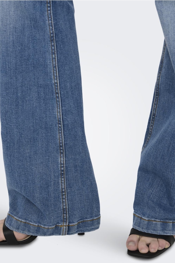 JDYFLORA LIFE FLARED HIGH MB NOOS 15167994 Medium Blue Denim